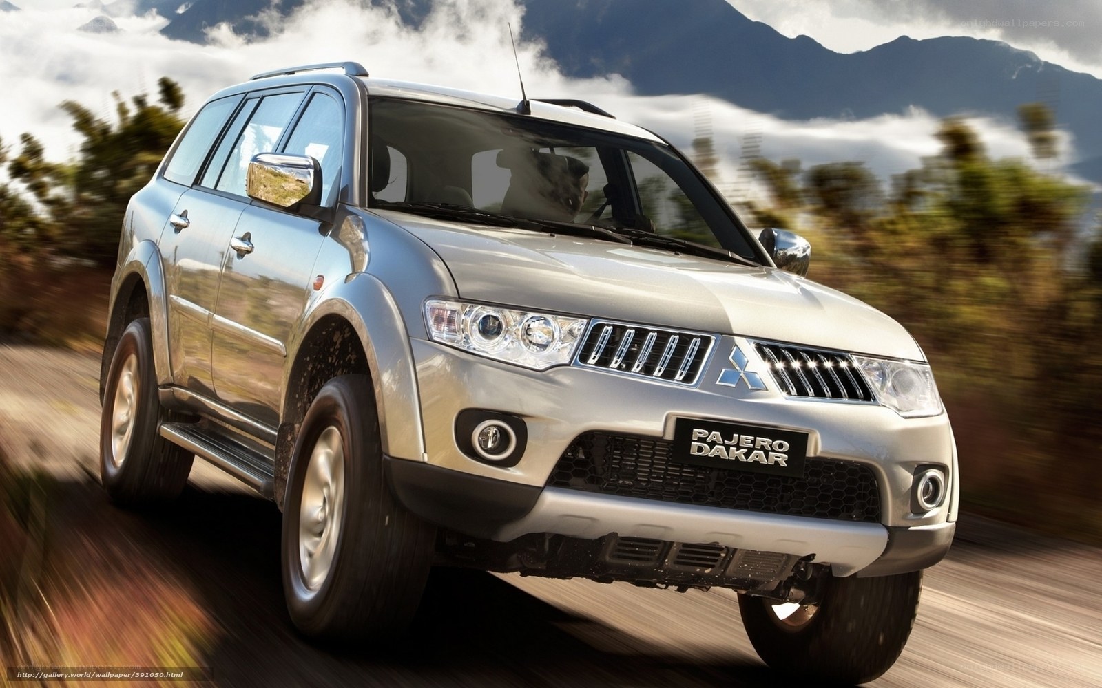 Silver Mitsubishi Pajero Dakar