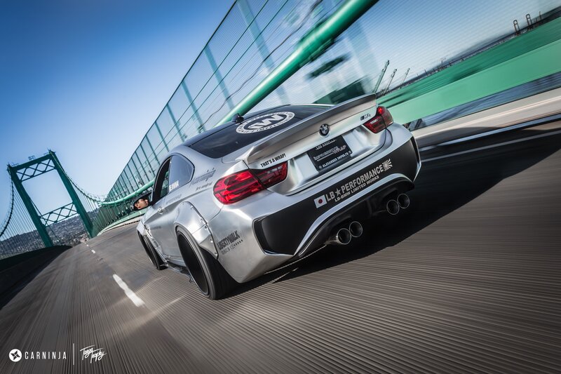 Silver Modified BMW Car — Dynamic