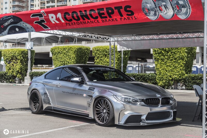 Silver Modified BMW Car — Outdoor