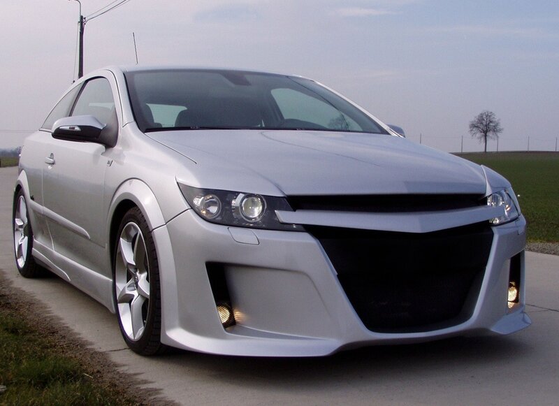 Silver Modified Car — Calm, Afternoon, Photograph, Road