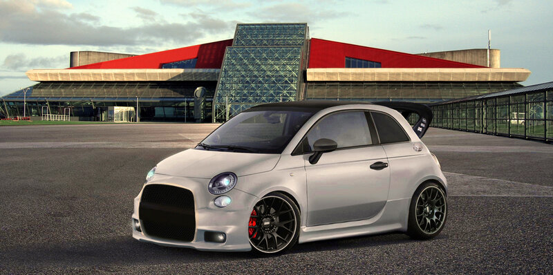 Silver Modified Car — Dramatic