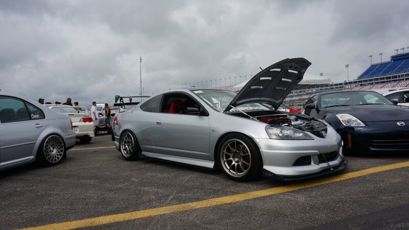 Silver Modified Car — Gray, Overcast