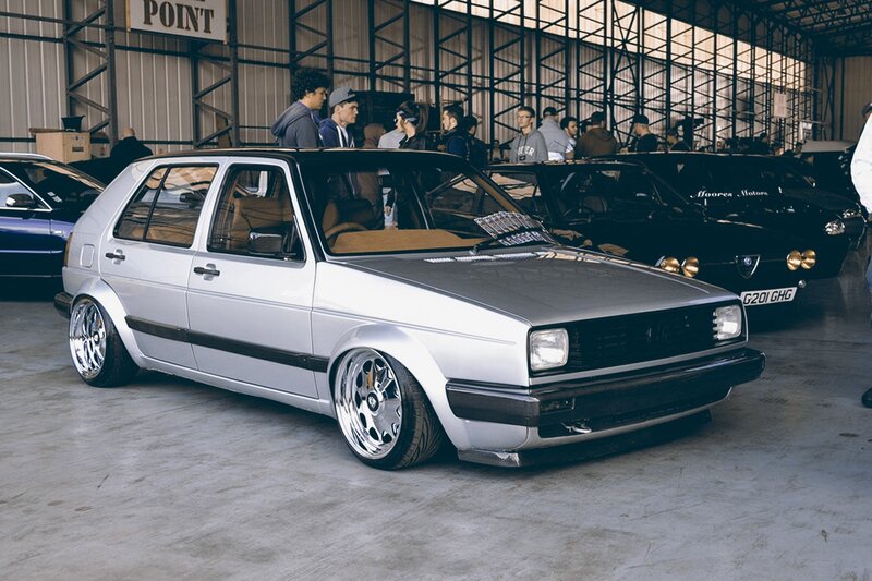 Silver Modified Car — Industrial