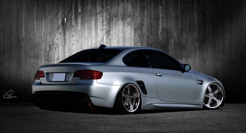Silver Modified Coupe — Dramatic, Photograph
