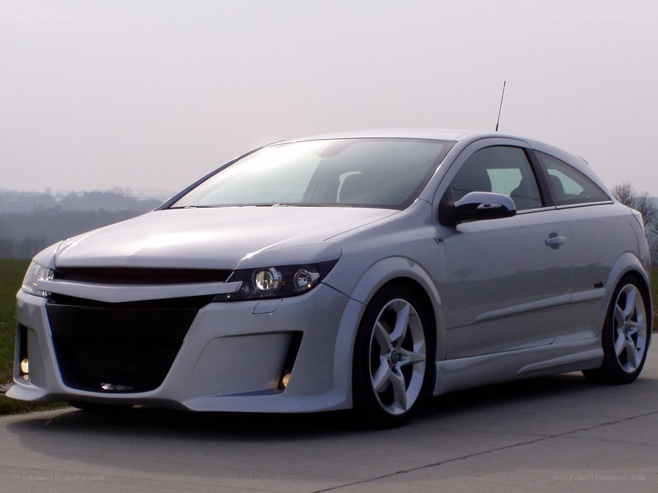 silver modified hatchback car