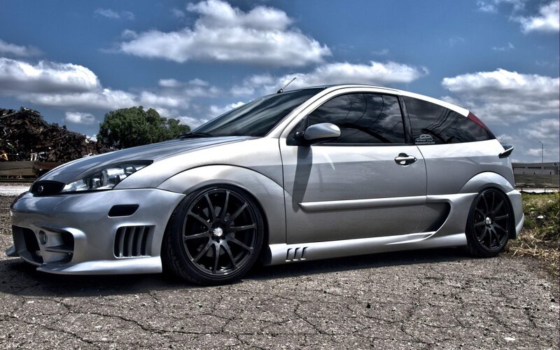 Silver Modified Hatchback