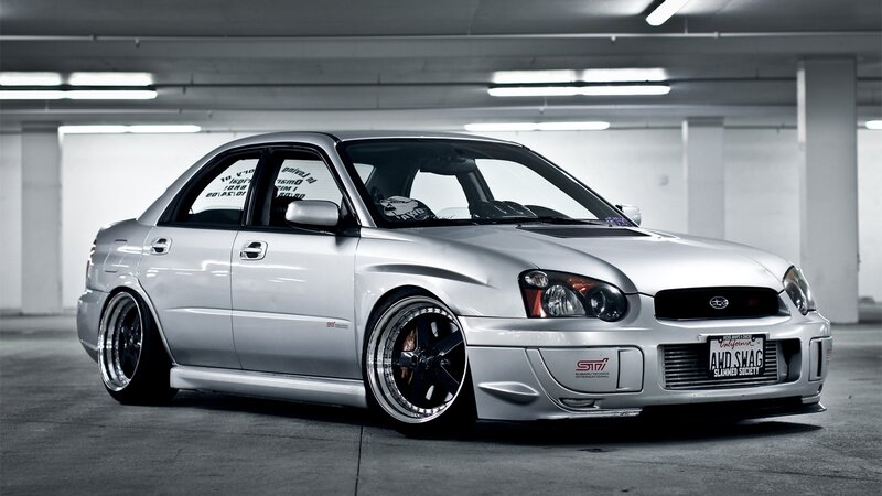 Silver Modified Sedan — Dramatic, Photograph, Car, Parking Garage