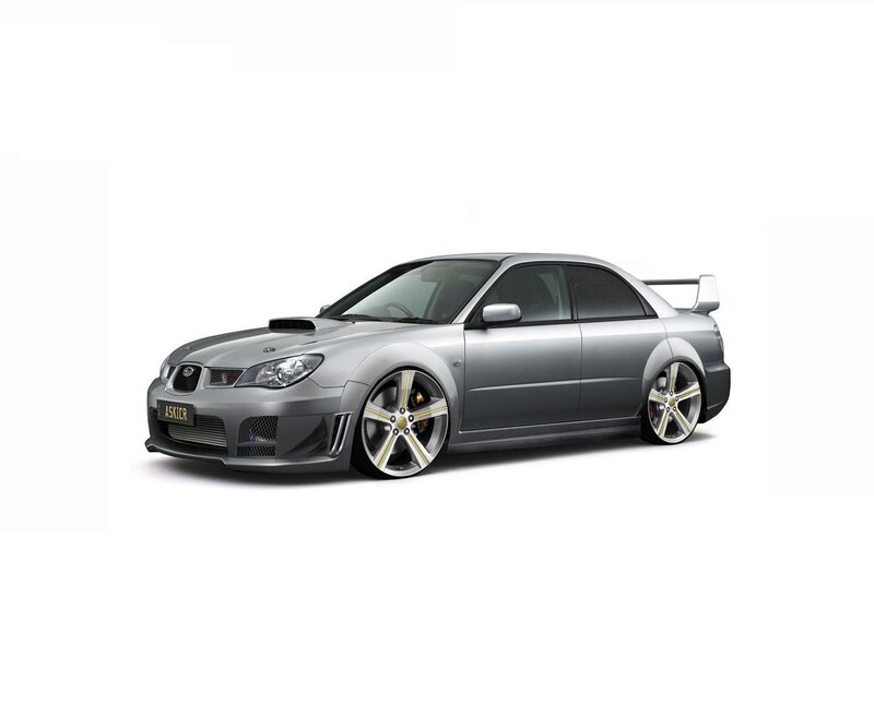Silver Modified Sedan — Gray, Neutral