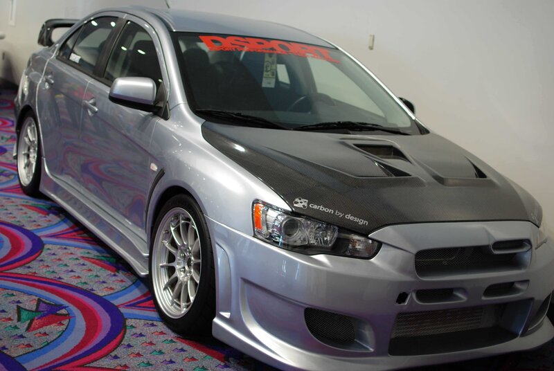 Silver Modified Sedan — Showroom, Photograph