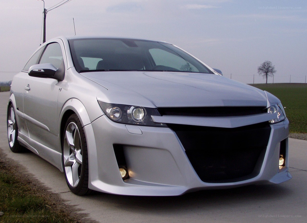 silver modified sports car