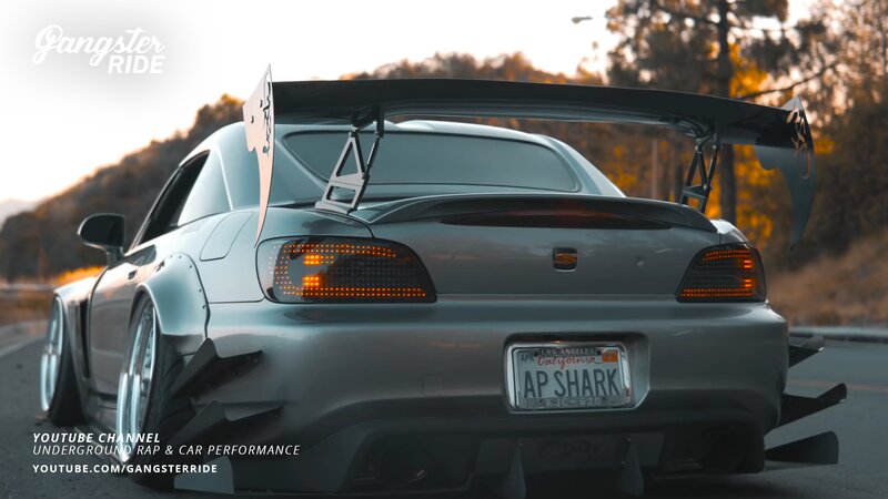Silver Modified Sports Car — Gray, Dramatic, Sunset