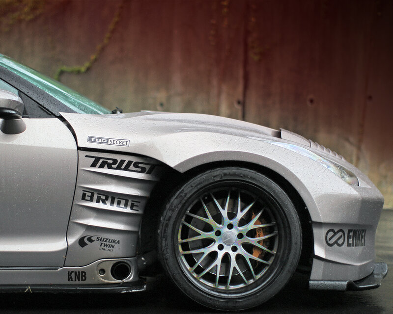 Silver Modified Sports Car — Gray