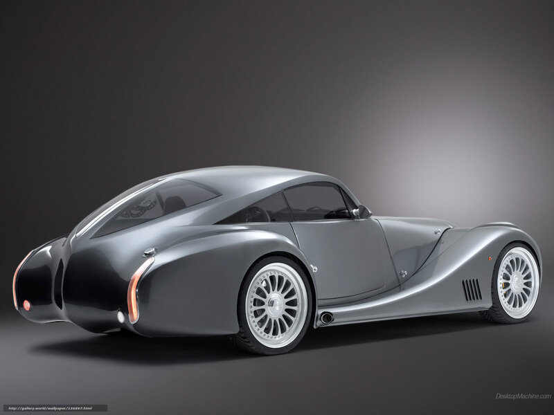 Silver Morgan Aero 8 sports car