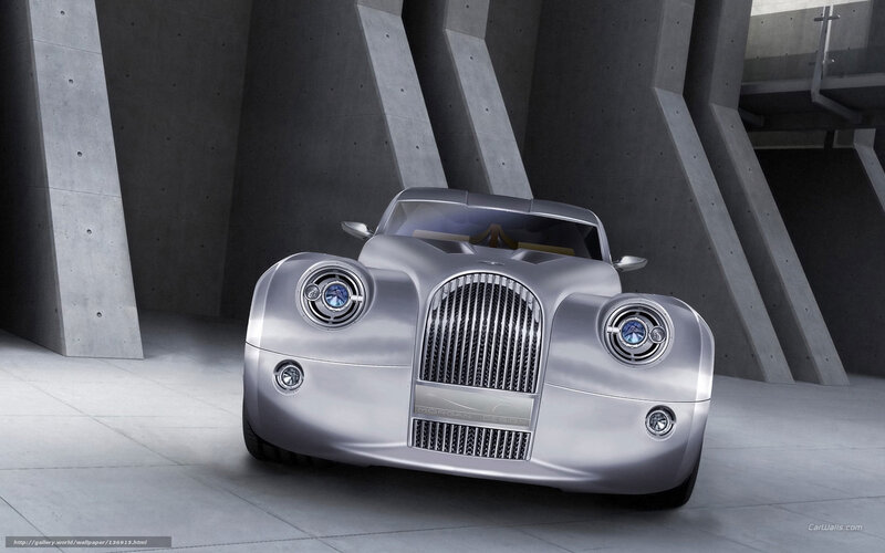 Silver Morgan Concept Car