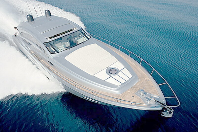 Silver Motor Yacht