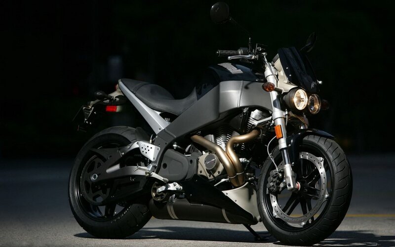 Silver Motorcycle — Black