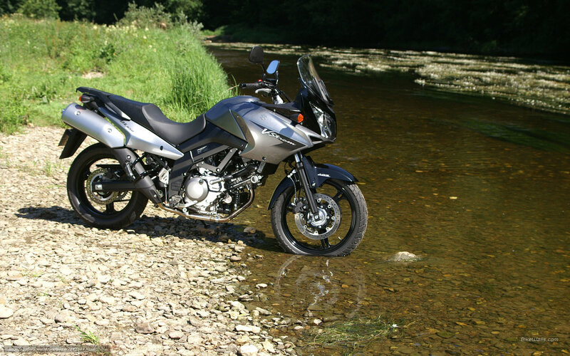 Silver Motorcycle by River