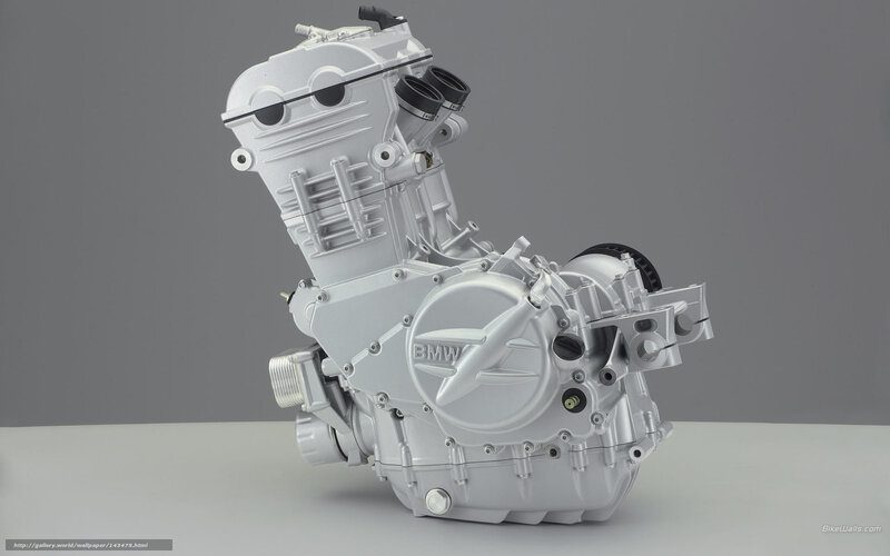 Silver Motorcycle Engine