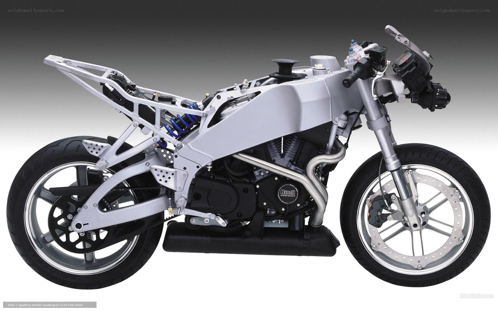 silver motorcycle frame