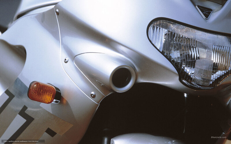 Silver Motorcycle Front