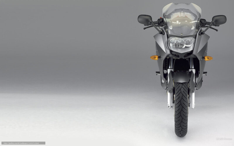 Silver Motorcycle Front View — Gray, Neutral