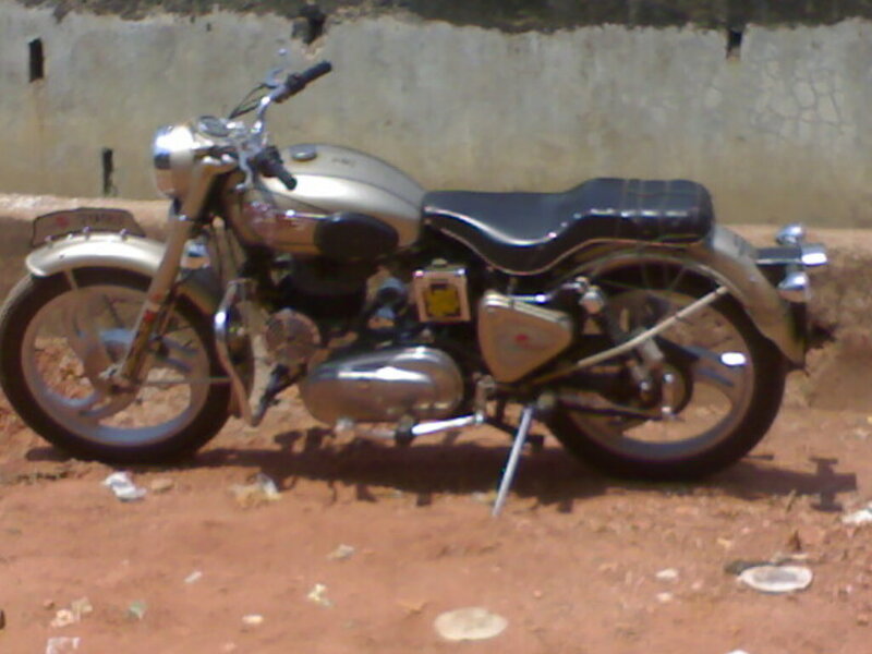 Silver Motorcycle — Neutral, Afternoon