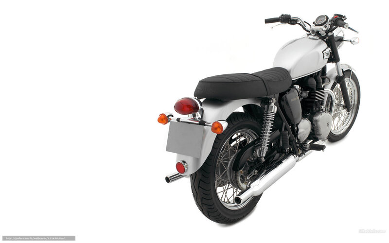 Silver Motorcycle — White, Neutral