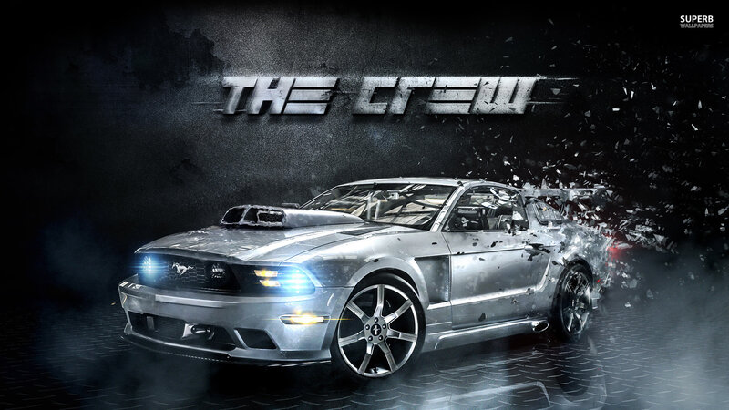 Silver Muscle Car — Black, Dramatic, Digital Art, Smoke