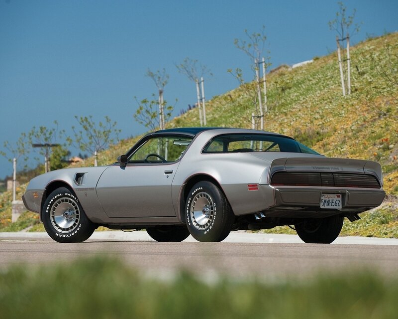 Silver Muscle Car — Calm, Afternoon, Photograph, Hill, Trees