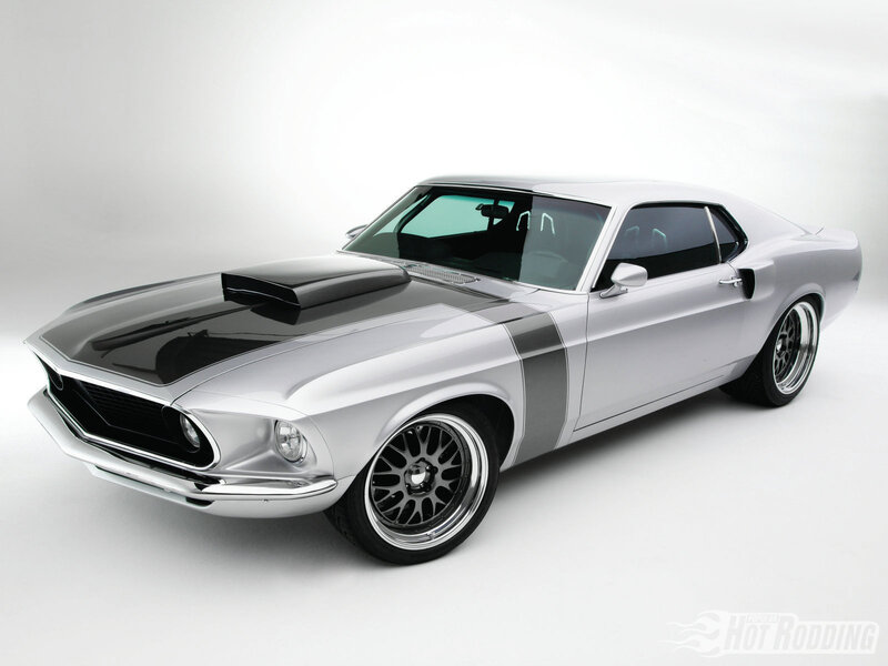 Silver Muscle Car — Clean