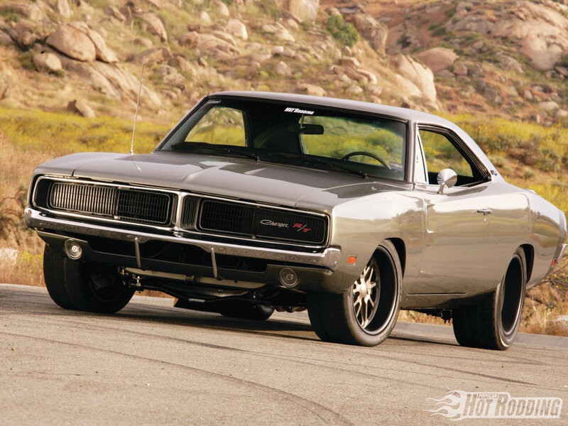 Silver Muscle Car — Dramatic, Afternoon