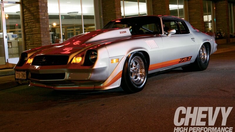 Silver Muscle Car — Dramatic, Night, Photograph
