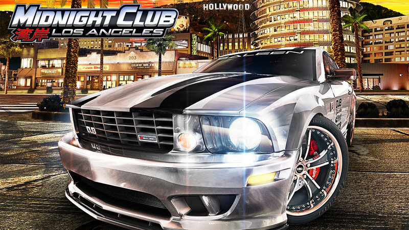 Silver Muscle Car — Dramatic, Night