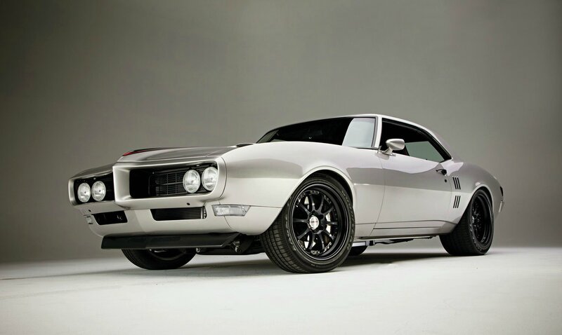 Silver Muscle Car — Dramatic, Photograph, Black Wheels