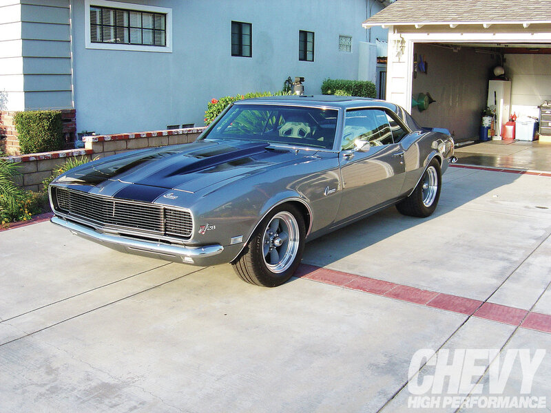 Silver Muscle Car — Gray, Calm, Afternoon, Photograph, House