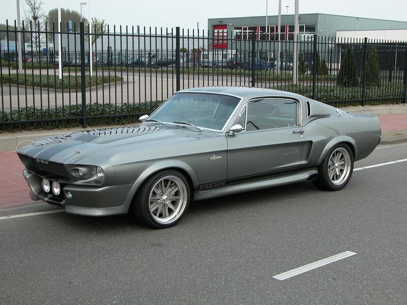 Silver Muscle Car — Gray, Calm, Afternoon