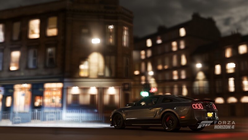 Silver Muscle Car — Gray, Dark, Urban