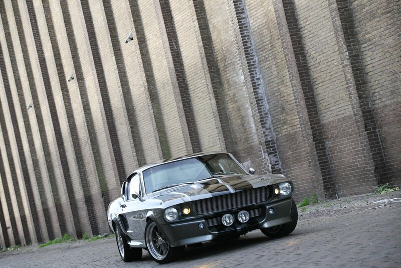 Silver Muscle Car — Gray, Dramatic, Photograph