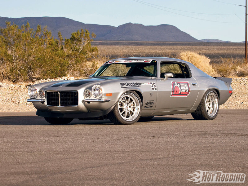 Silver Muscle Car — Gray, Dramatic
