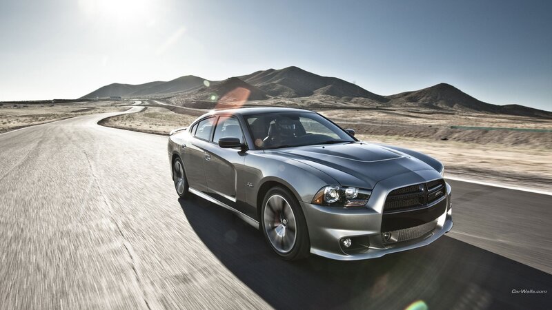 Silver Muscle Car — Gray, Dynamic, Afternoon, Photograph, Road, Mountains, Sun