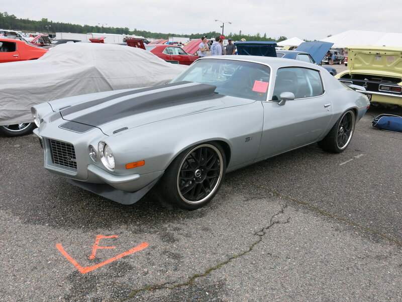 Silver Muscle Car — Gray, Outdoor, Afternoon, Photograph