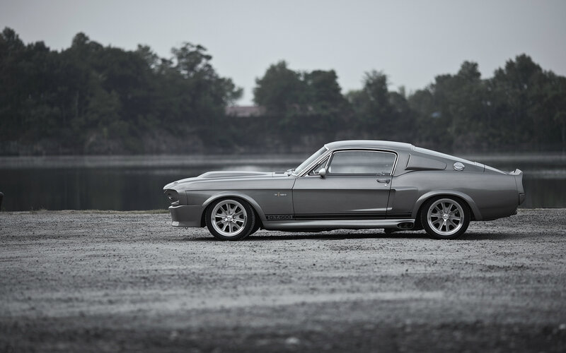 Silver Muscle Car — Gray, Serene, Photograph
