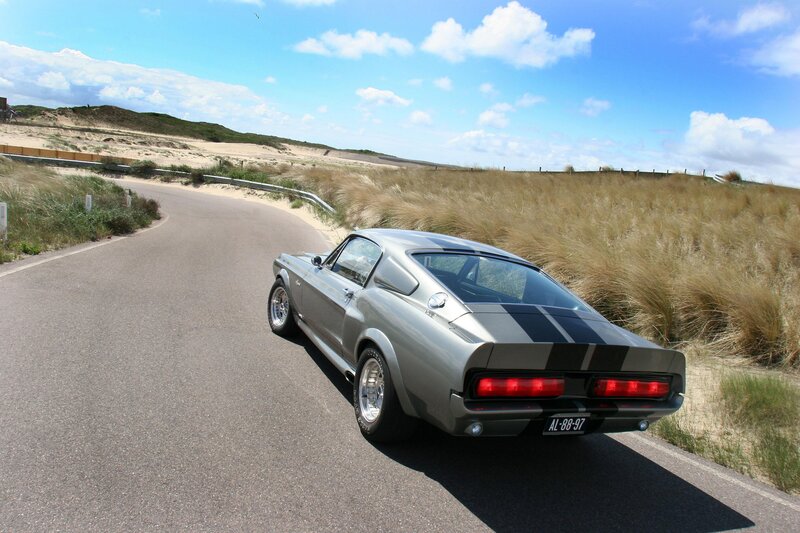 Silver Muscle Car — Gray, Serene