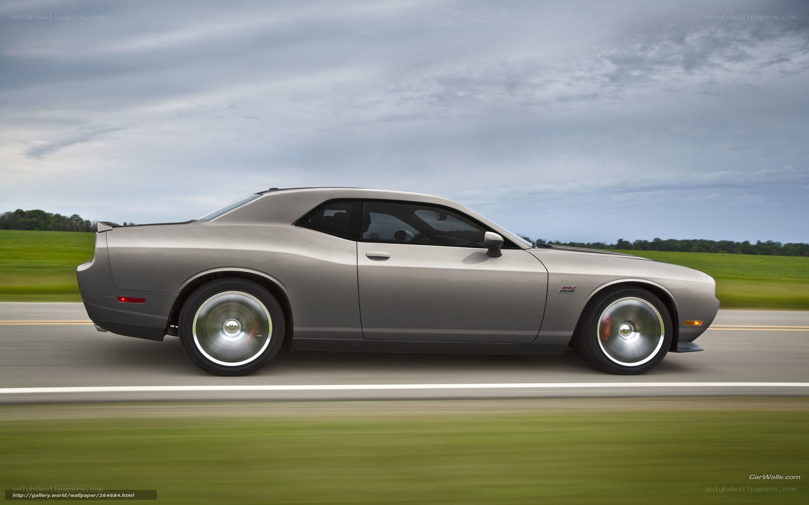 silver muscle car in motion