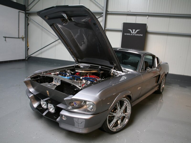 Silver Muscle Car — Showcase, Photograph, Open Hood