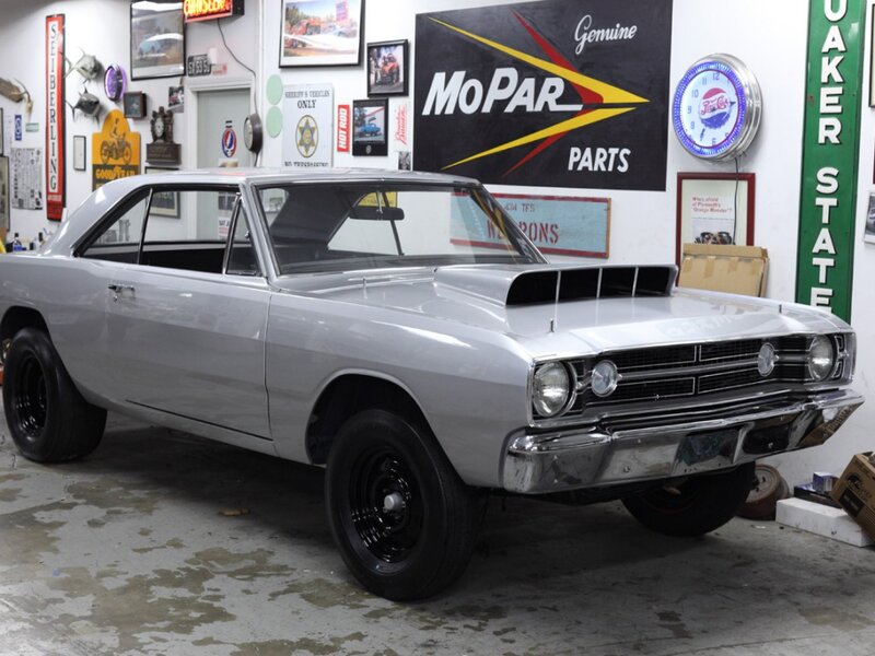 Silver Muscle Car — Static, Photograph