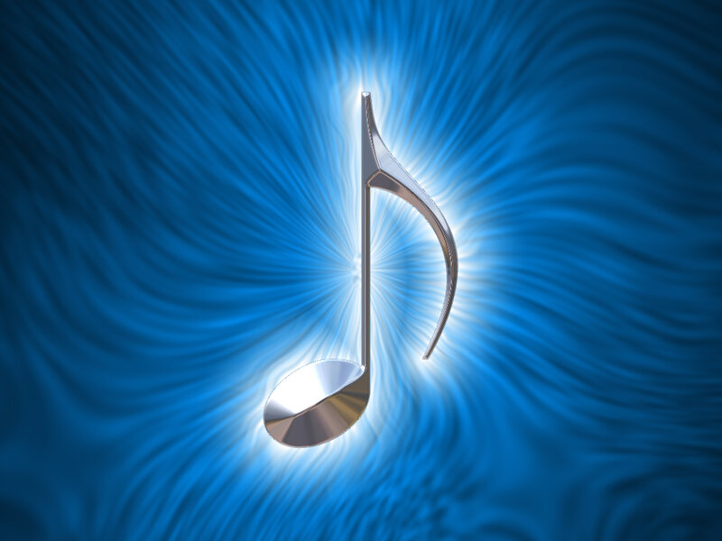 Silver Musical Note