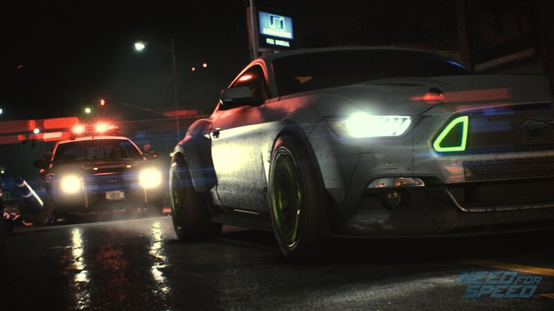 Silver Mustang Car — Black