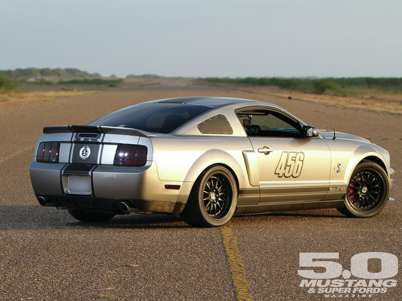 Silver Mustang Car — Dramatic