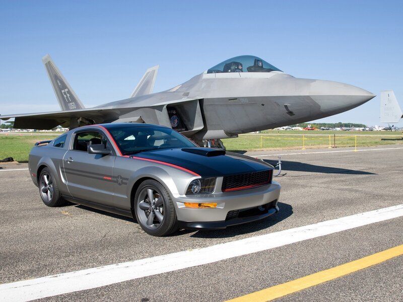 Silver Mustang Car — Gray, Clear